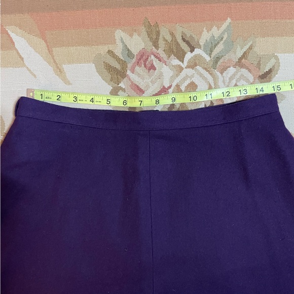 Gorgeous, violet purple wool skirt A-line by personal size 16 - Picture 5 of 7